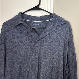 Roundtree & Yorke Casual Button Down Shirt - Heathered gray